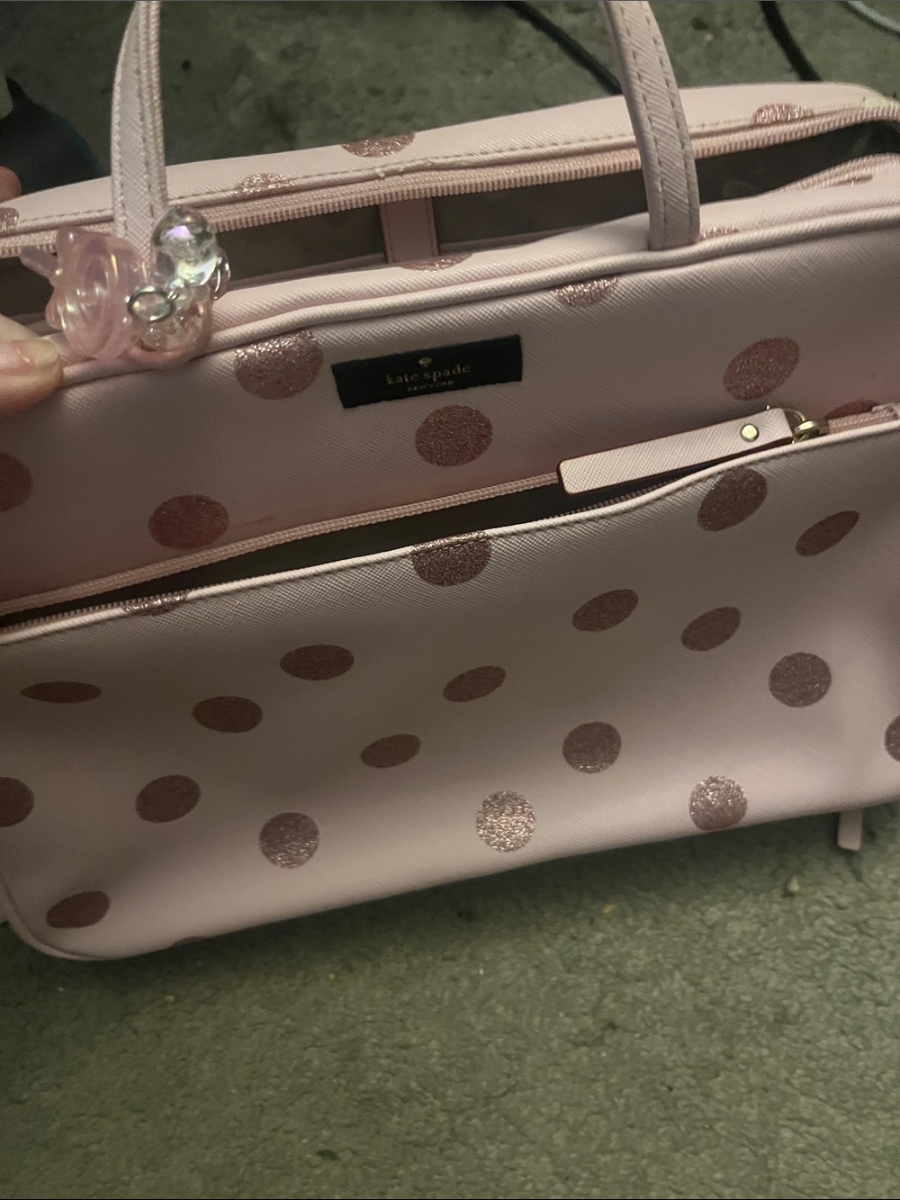 kate spade New York Pink Polka Dot Tote - Picture 7 of 7